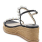 Jimmy choo amatuus 60 wedge and pearl sandals