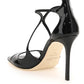 Jimmy choo patent leather azia 95 sandals