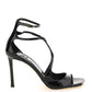 Jimmy choo patent leather azia 95 sandals