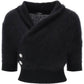 Balmain brushed-yarn surplice top