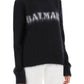 Balmain brushed-yarn sweater with logo