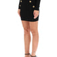 Balmain knit mini skirt with embossed buttons