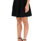 Balmain rib knit skater mini skirt