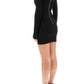 Balmain knitted mini dress with lurex stripes