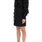 Balmain glitter and bow velvet mini dress