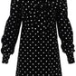 Balmain glitter and bow velvet mini dress