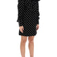 Balmain glitter and bow velvet mini dress