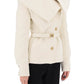 Balmain belted double-breasted peacoat