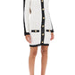 Balmain bouclé-tweed dress with pointy shoulders