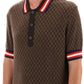 Balmain mini monogram jacquard polo shirt