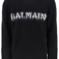 Balmain retro pullover in brushed mohair