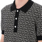 Balmain knitted polo shirt with monogram