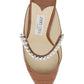 Jimmy choo croc-embossed leather bing 65 mules