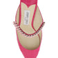Jimmy choo croc-embossed leather bing 65 mules