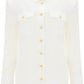 Balmain silk shirt with padded shoulders