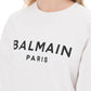 Balmain cropped sweatshirt with flocked logo