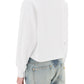 Balmain cropped sweatshirt with flocked logo