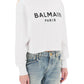 Balmain cropped sweatshirt with flocked logo
