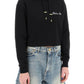 Balmain cropped hoodie with logo embroidery