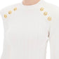 Balmain crew-neck sweater with buttons