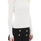 Balmain crew-neck sweater with buttons