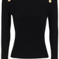 Balmain crew-neck sweater with buttons