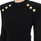 Balmain crew-neck sweater with buttons