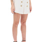Balmain crepe shorts with embossed buttons