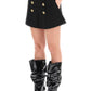 Balmain crepe shorts with embossed buttons