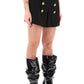 Balmain crepe shorts with embossed buttons