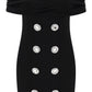 Balmain mini dress with boat neckline