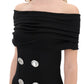 Balmain mini dress with boat neckline