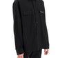 Balmain overshirt with logo embroidery