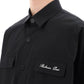 Balmain overshirt with logo embroidery