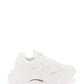 Balmain b-east leather and mesh sneakers