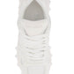 Balmain b-east leather and mesh sneakers