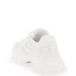Balmain b-east leather and mesh sneakers