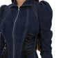 Dilara findikoglu denim corset-style jacket with