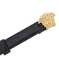 Versace la medusa croco-embossed belt