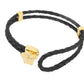 Versace medusa leather bracelet