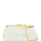 Jimmy choo leather diamond frame clutch