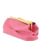 Jimmy choo leather diamond frame clutch