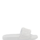 Jimmy choo fitz slides with lycra logoed bang