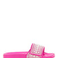 Jimmy choo rubber slides with pearls