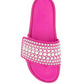 Jimmy choo rubber slides with pearls