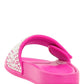 Jimmy choo rubber slides with pearls