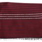 Missoni Red  Wool Striped Unisex Neck Wrap Shawl Fringes Scarf
