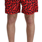 Dolce & Gabbana Chic Red Swim Trunks Boxer Shorts