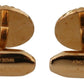 Dolce & Gabbana Elegant Gold Plated Brass Men's Cufflinks