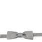 Dolce & Gabbana Elegant Gray Silk Bow Tie